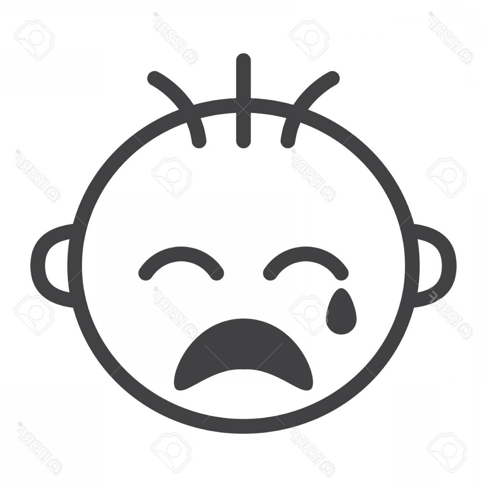 Photostock Vector Baby Boy Cry Line Icon Child And Infant Vector 1560x1560 Photostock Vector Baby Boy Cry Line Icon Child And Infant Vector