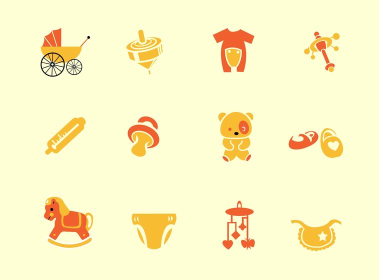 Baby Vector Icon Pack 758x560 Baby Vector Icon Pack