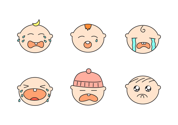 Cute Crying Baby Vector 700x490 Cute Crying Baby Vector