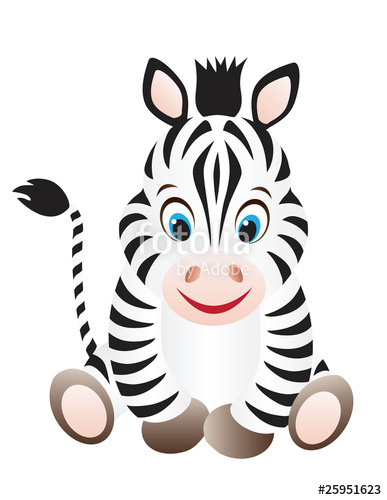 Cute Cartoon Baby Zebra With Big Eyes Stock Image And Royalty 387x500 Cute Cartoon Baby Zebra With Big Eyes Stock Image And Royalty