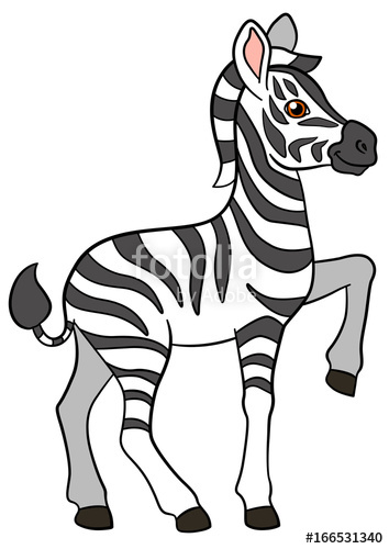 Cartoon Animals Little Cute Baby Zebra Smiles Stock Image 354x500 Cartoon Animals Little Cute Baby Zebra Smiles Stock Image