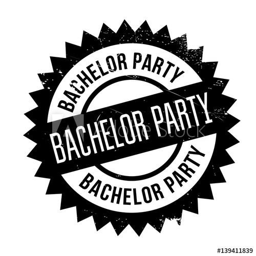 500x500 Bachelor Party Rubber St Grunge Design With Dust Scratches