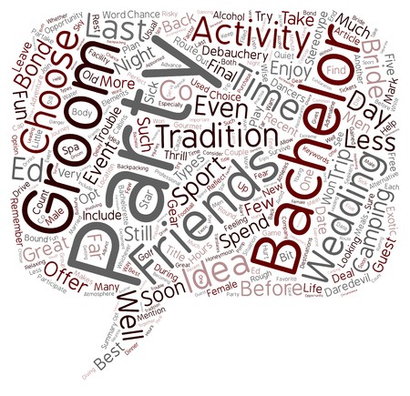450x435 The Best Bachelor Party Ideas Text Background Wordcloud Concept