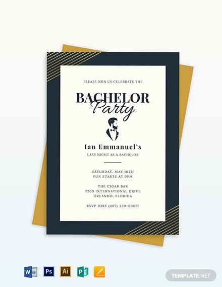 440x570 Bachelor Party Invites Template Lovely Party Invitation