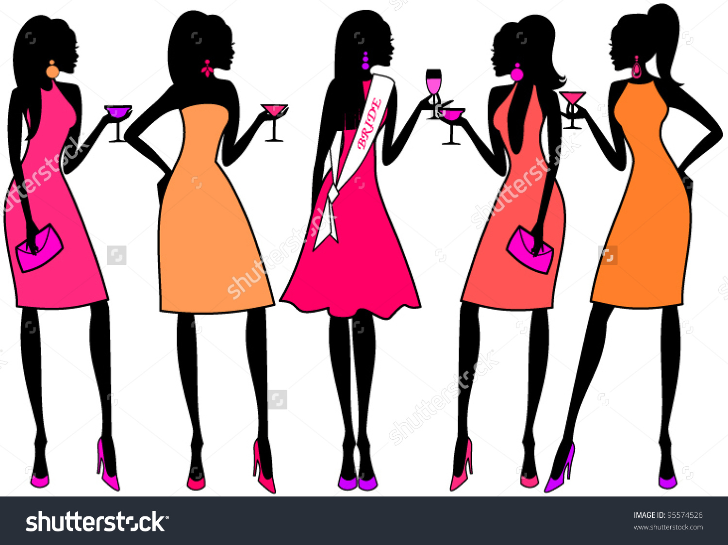 1500x1123 Bachelorette Party Clipart