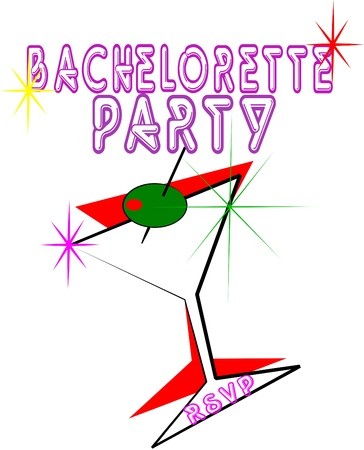 364x450 Bachelorette Party Invite Royalty Free Vector Graphics