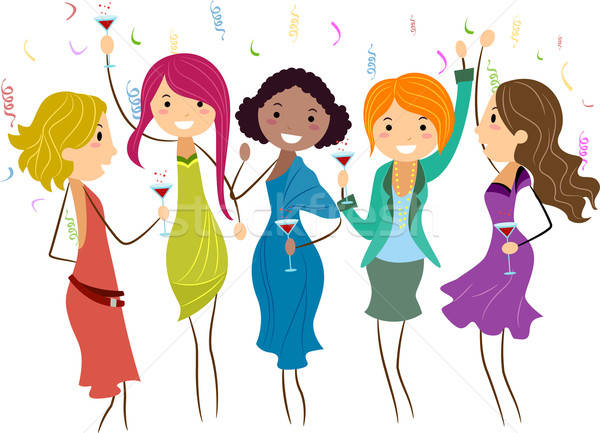 600x433 Bachelorette Party Vector Illustration Lenm