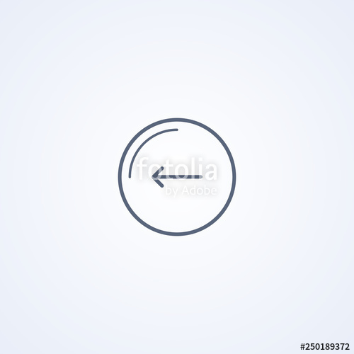 Back Arrow, Vector Best Gray Line Icon Stock Image And Royalty 500x500 Back Arrow, Vector Best Gray Line Icon Stock Image And Royalty