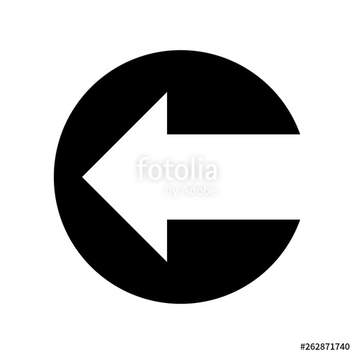 Back Arrow Icon Flat Vector Illustration Design Stock Image 500x500 Back Arrow Icon Flat Vector Illustration Design Stock Image