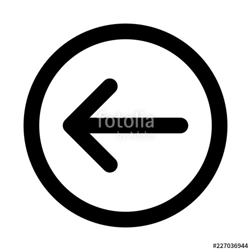 Backarrow Arrow Undo Back Circle Vector Icon Stock Image 500x500 Backarrow Arrow Undo Back Circle Vector Icon Stock Image