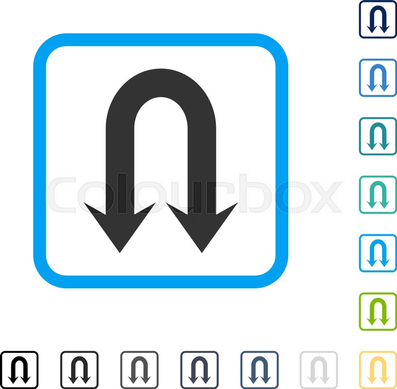 800x784 Double Back Arrow Icon Inside Rounded Stock Vector Colourbox