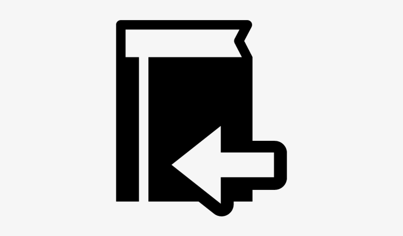 820x481 Book Back Button With Left Arrow Vector