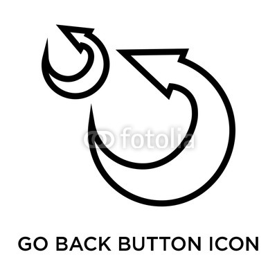 400x400 Trend Go Back Button Icon On White Background Modern Icons Vector