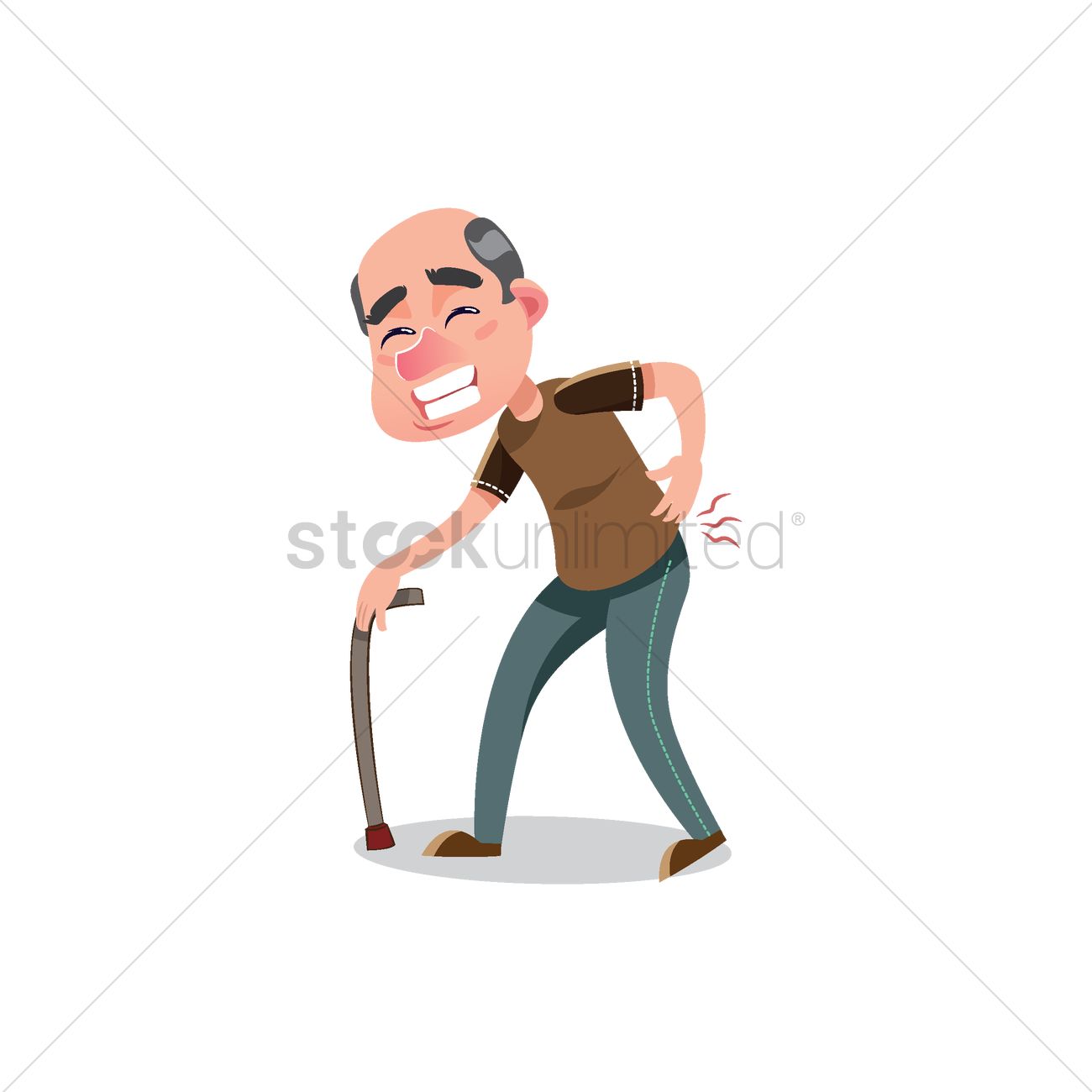 Back Pain Vector Image 1300x1300 Back Pain Vector Image