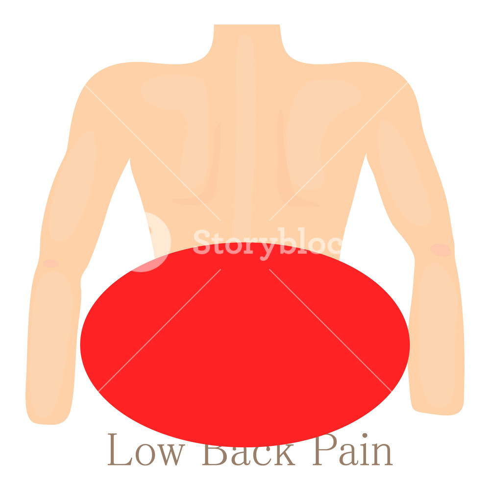 Low Back Pan Cartoon Illustration Of Low Back Pain Vector 1000x1000 Low Back Pan Cartoon Illustration Of Low Back Pain Vector
