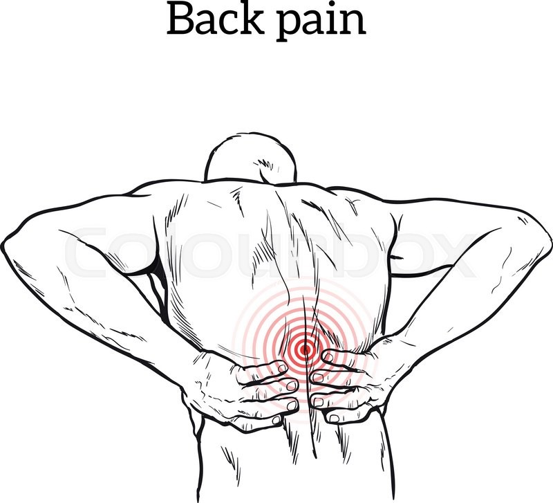 Lumbar Pain In A Man Back Pain In A Stock Vector Colourbox 800x727 Lumbar Pain In A Man Back Pain In A Stock Vector Colourbox