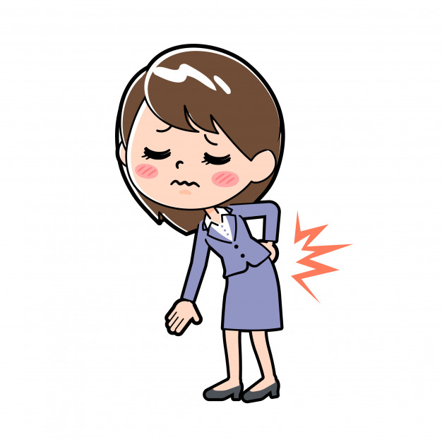 Out Line Business Woman Low Back Pain Vector Premium Download 626x626 Out Line Business Woman Low Back Pain Vector Premium Download