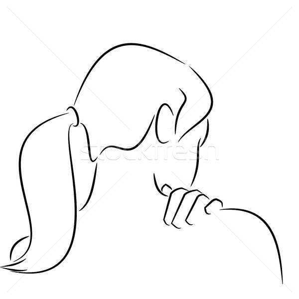 Woman With Back Pain Vector Illustration Andreas Berheide 600x600 Woman With Back Pain Vector Illustration Andreas Berheide