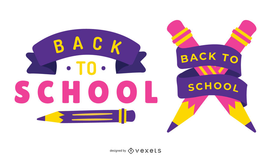 900x520 Back To School Vector Set