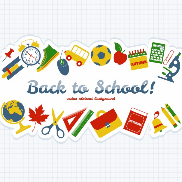 624x626 Back To School Objects Background Free Vectors Ui Download