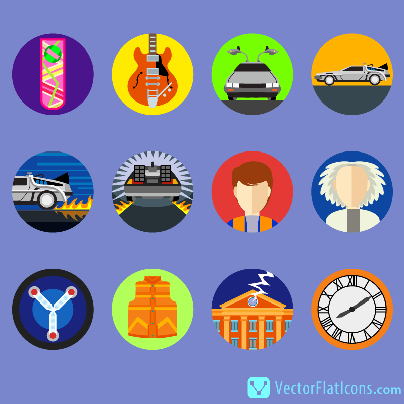 800x800 Back To The Future Icons