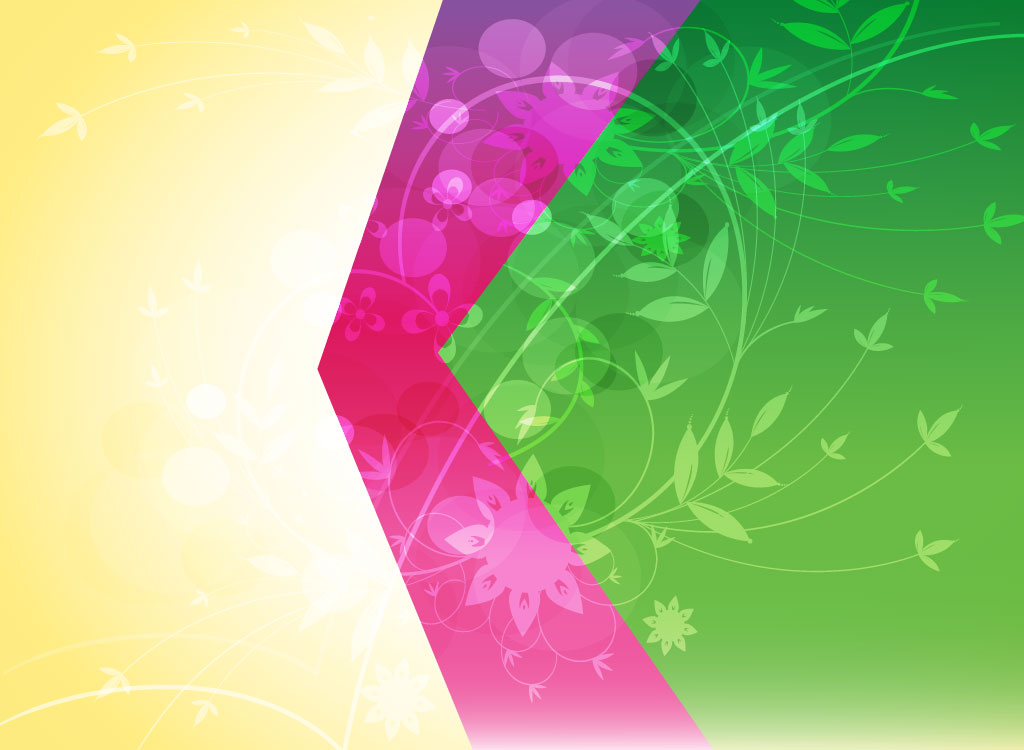 1024x750 Floral Backdrop Vector