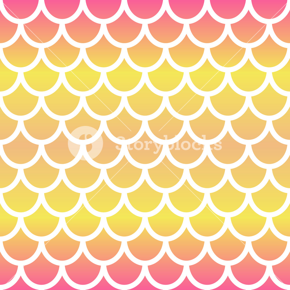 1000x1000 Mermaid Seamless Pattern Gradient Mermaid Scale Background Fish