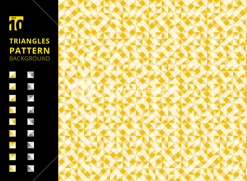 1000x733 Abstract Retro Of Geometric Shapes Background Yellow Triangles