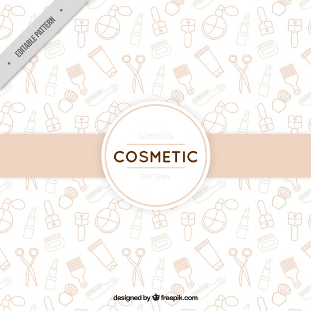 626x626 Hand Drawn Cosmetics Background Vector Free Download