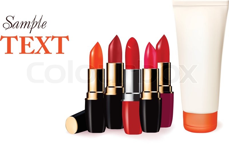 800x502 Background With Cosmetics Vector Stock Vector Colourbox