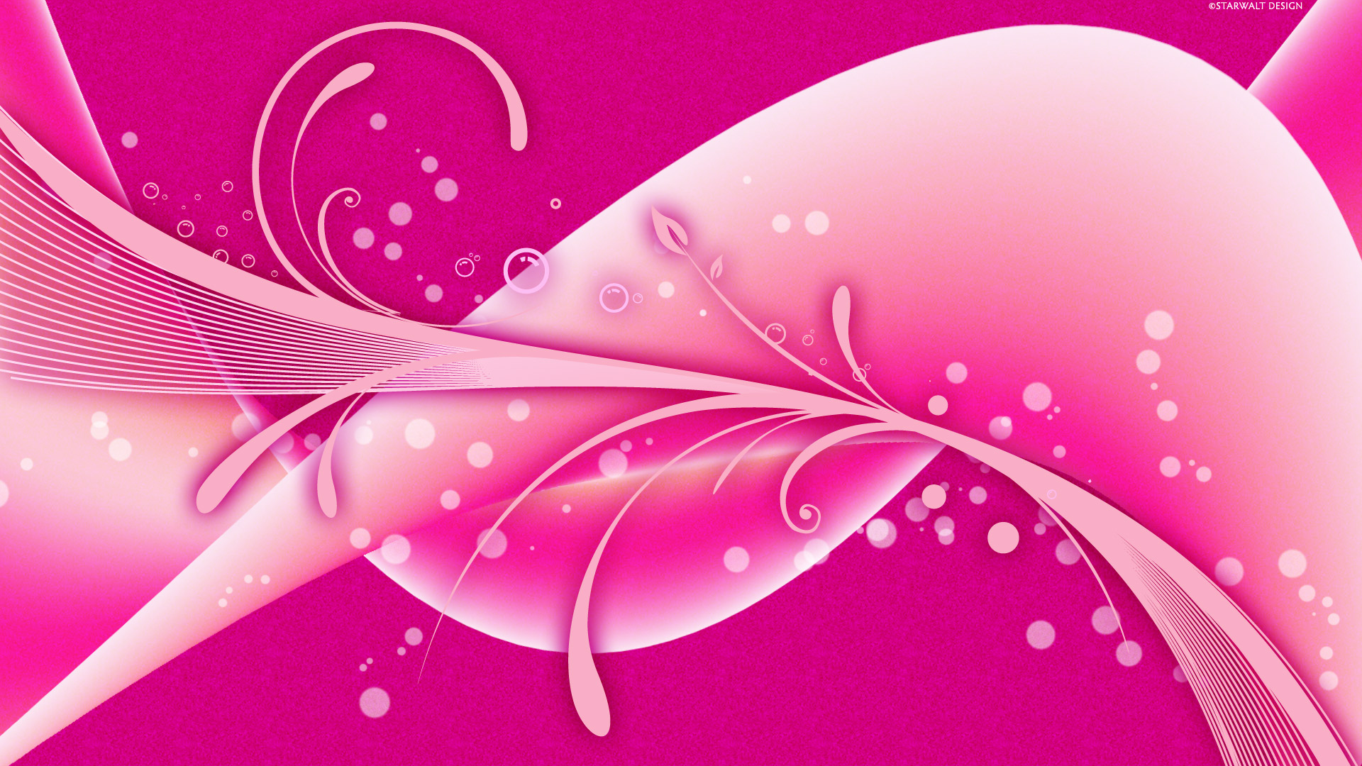 1920x1080 Pink Design Vector Background