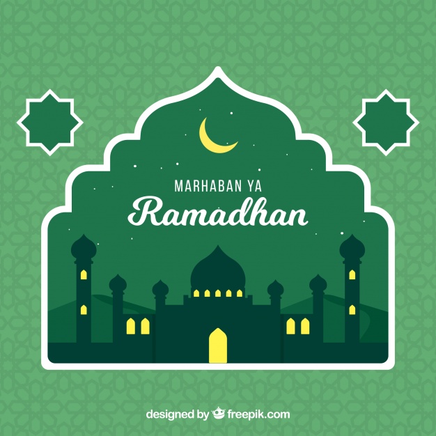 Ramadan Background With Mosque Silhouette Free Vector 626x626 Ramadan Background With Mosque Silhouette Free Vector