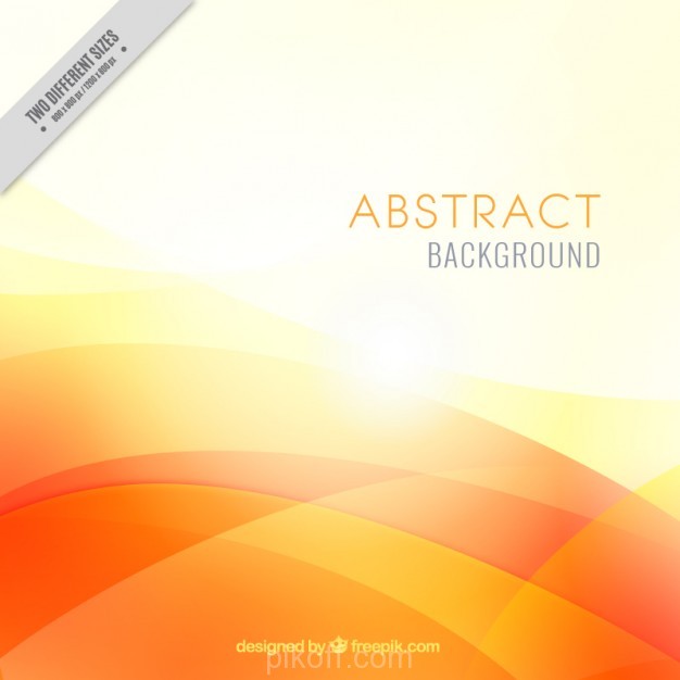626x626 Orange Waves Abstract Background Vector Free Download