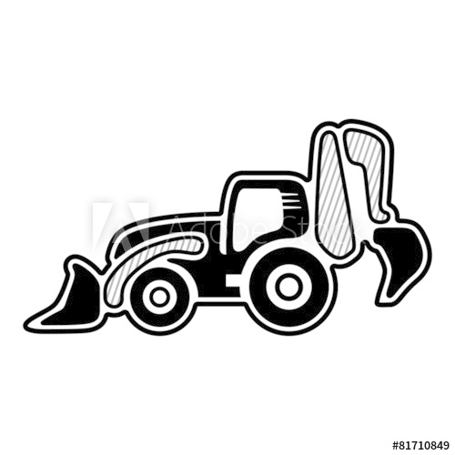 500x500 Backhoe Loader