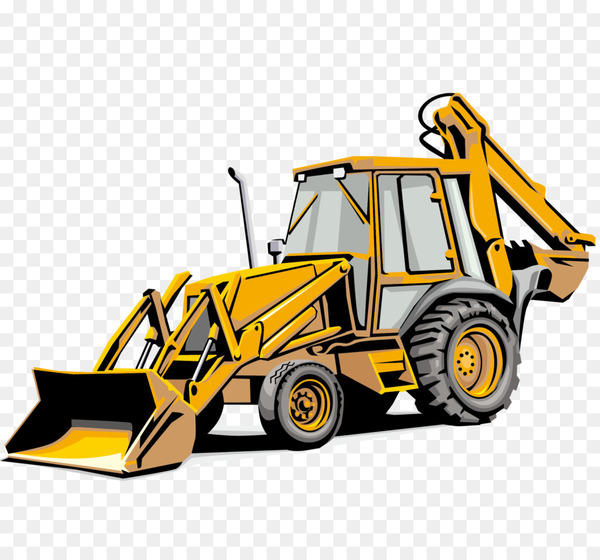 600x560 Backhoe Loader Sticker Heavy Equipment Excavator