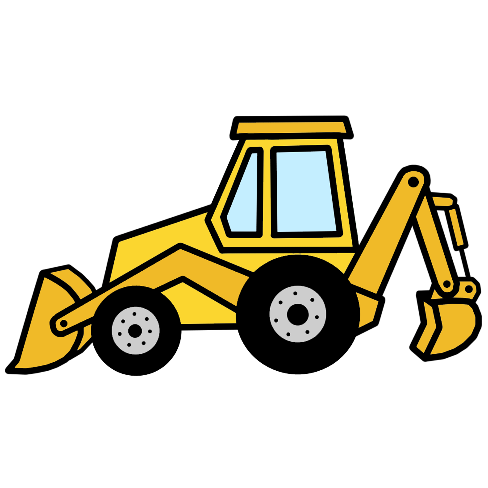 2000x2000 Bulldozer Clipart Backhoe Loader For Free Download And Use Images
