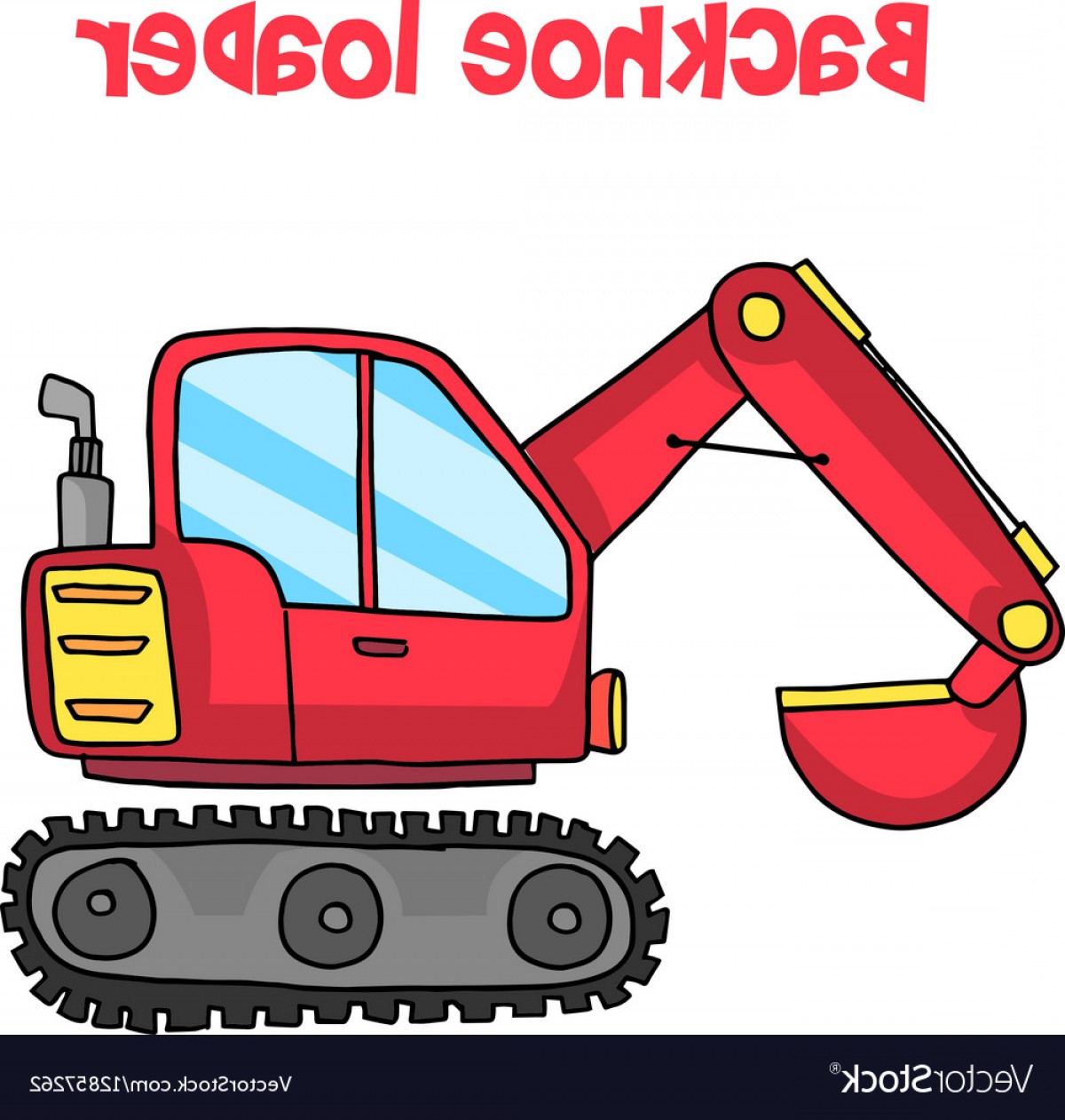 1200x1261 Backhoe Loader Cartoon Art Vector Newwaysys