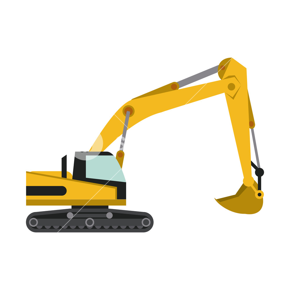 Backhoe Vector At Vectorified.com 