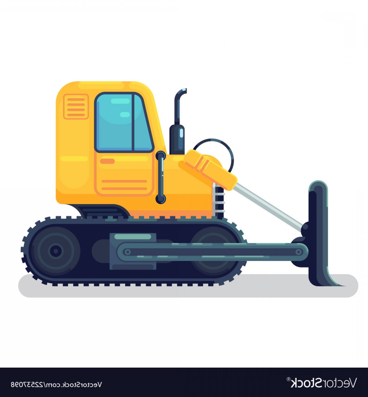 1200x1296 Dozer And Backhoe Vector Savoyuptown