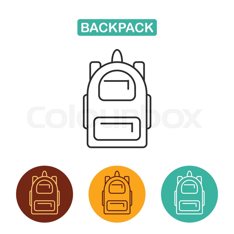 800x800 Backpack Vector Icon Travel Icon For Stock Vector Colourbox