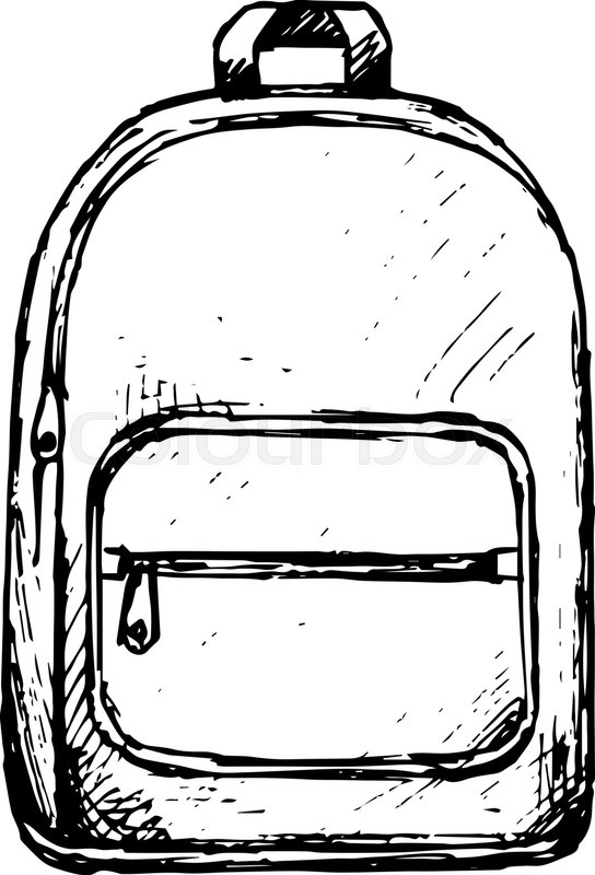 544x800 School Backpack Vector Illustration, Stock Vector Colourbox