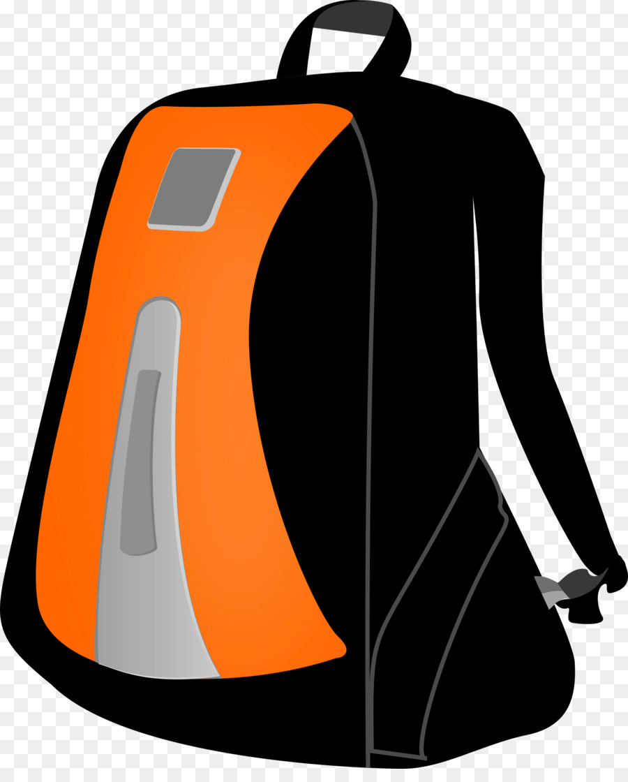900x1120 Backpack Cartoon Clipart