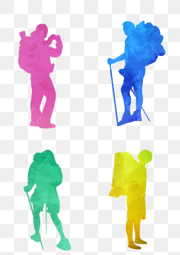 360x510 Backpackers Silhouette Png Images Vector And Free