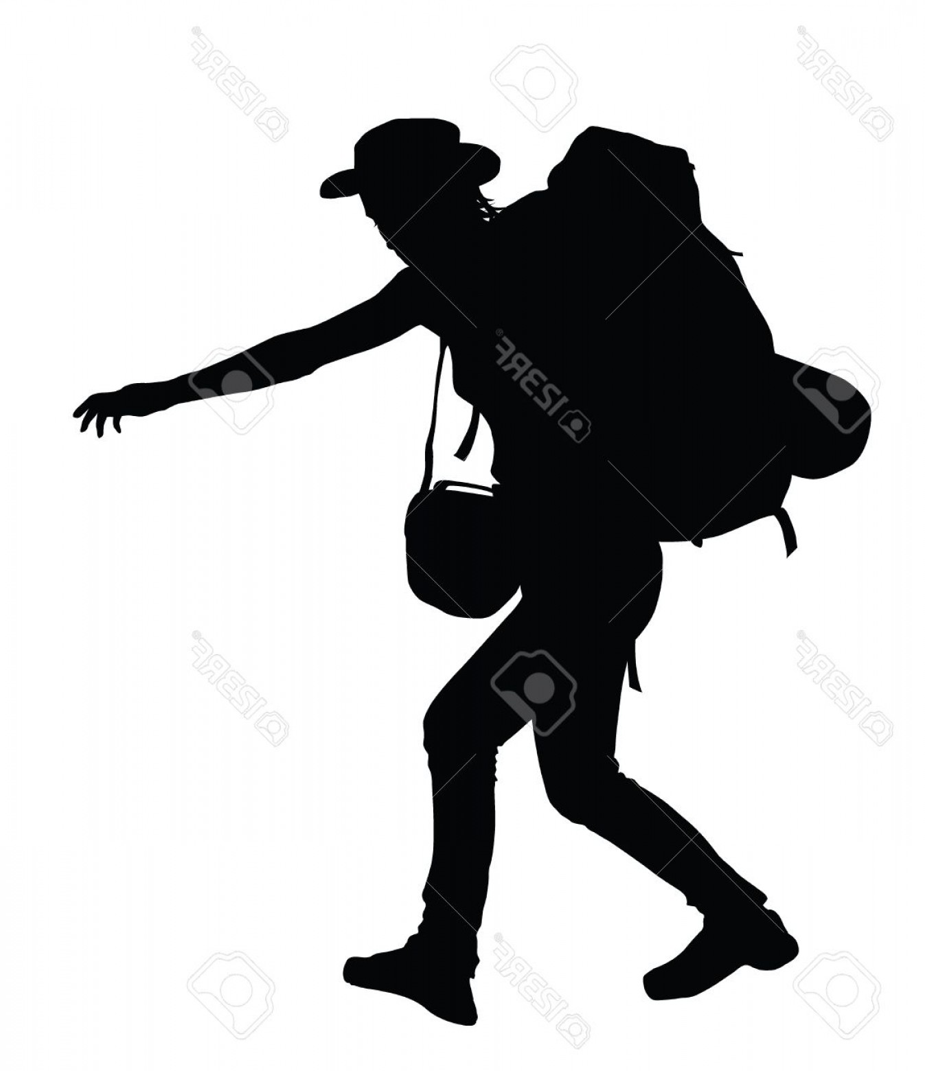 1347x1560 Photostock Vector Backpacker Vector Silhouette Geekchicpro