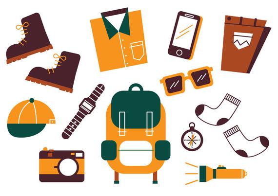 570x403 Travel Clipart Cute Clipart Backpacker Vector Lifestyle Etsy