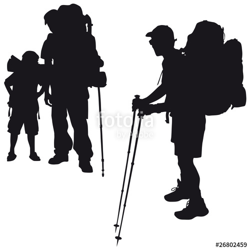 500x500 Backpacker Wanderung Stock Image And Royalty Free Vector