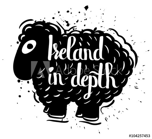 500x455 Hand Drawn Typography Poster Journey To The Backwoods Of Ireland