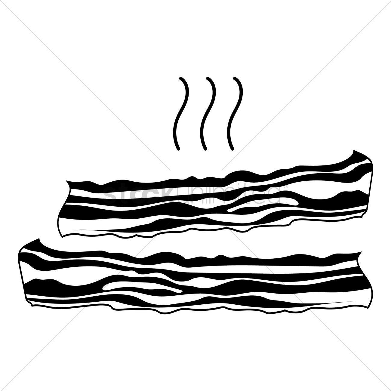 Bacon Strips Icon Vector Image 1300x1300 Bacon Strips Icon Vector Image