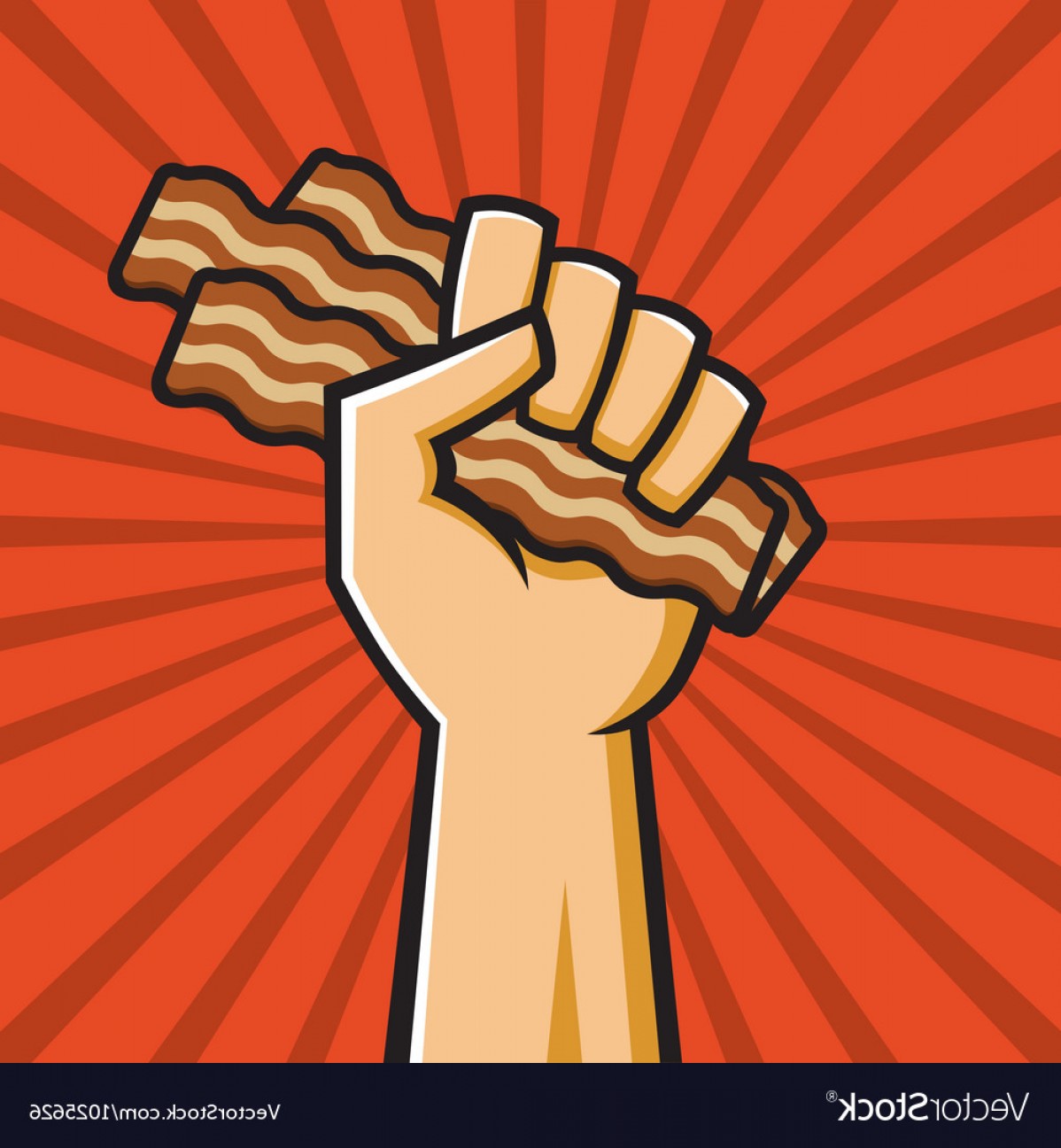 Fist Full Of Bacon Vector Catchsplace 1198x1296 Fist Full Of Bacon Vector Catchsplace