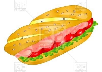 400x281 Sandwich With Bacon Vector Image Of Food And Beverages Arkela